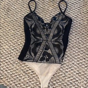 Black lace bodysuit
